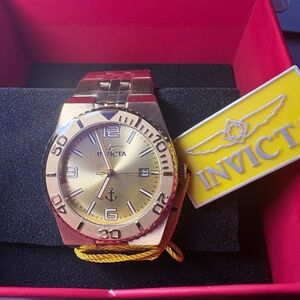 Invicta Gold and Men's Timepiece Watch